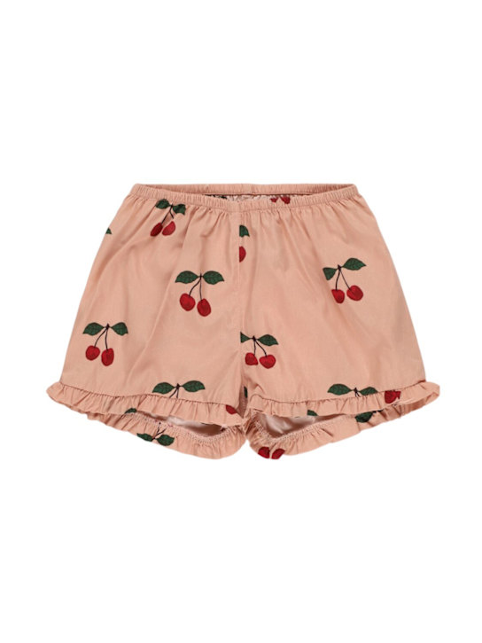Konges Sløjd: Shorts in cotone stampa Cherry - kids-girls_0 | Luisa Via Roma