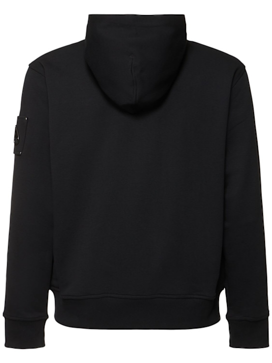 Moose Knuckles: Hartsfield zip-up hoodie - Black - men_3 | Luisa Via Roma