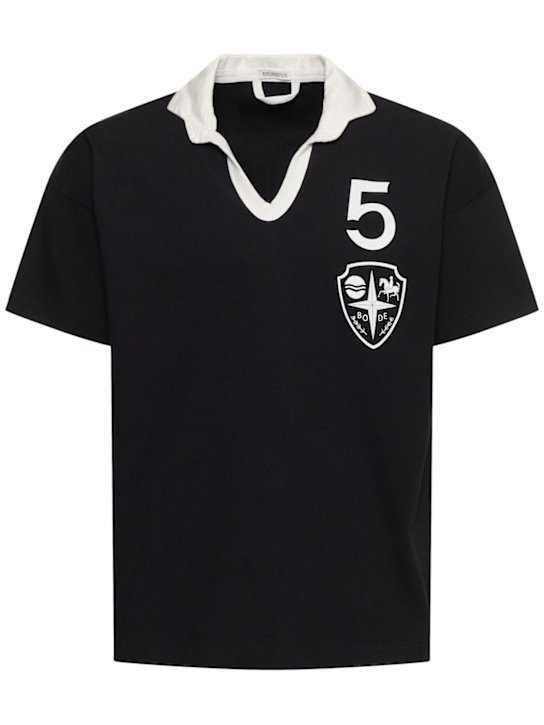 Bode: Recreation polo - Black - men_0 | Luisa Via Roma