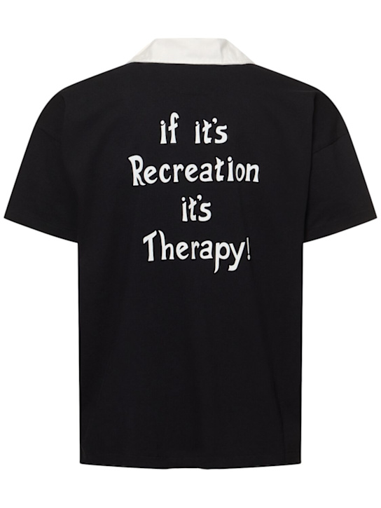 Bode: Recreation polo - Black - men_3 | Luisa Via Roma