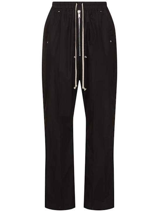 Rick Owens: Wide bela cotton pants - Black - men_0 | Luisa Via Roma