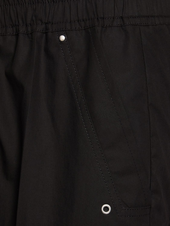 Rick Owens: Wide bela cotton pants - Black - men_4 | Luisa Via Roma