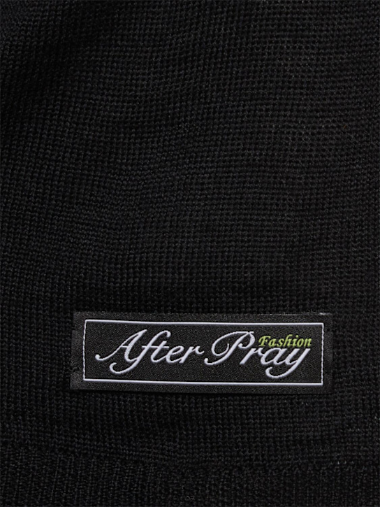 After Pray: Maurice polo knit cardigan - Black - men_4 | Luisa Via Roma