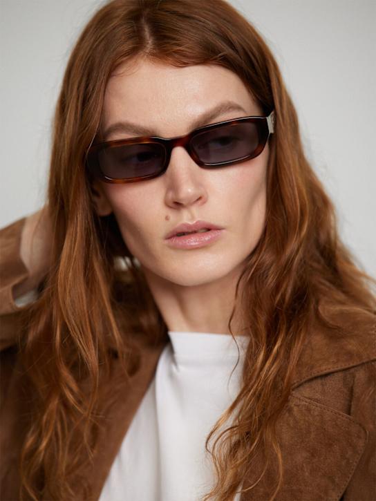 Prada: Symbole acetate sunglasses - Tortoiseshell/Blue - women_1 | Luisa Via Roma