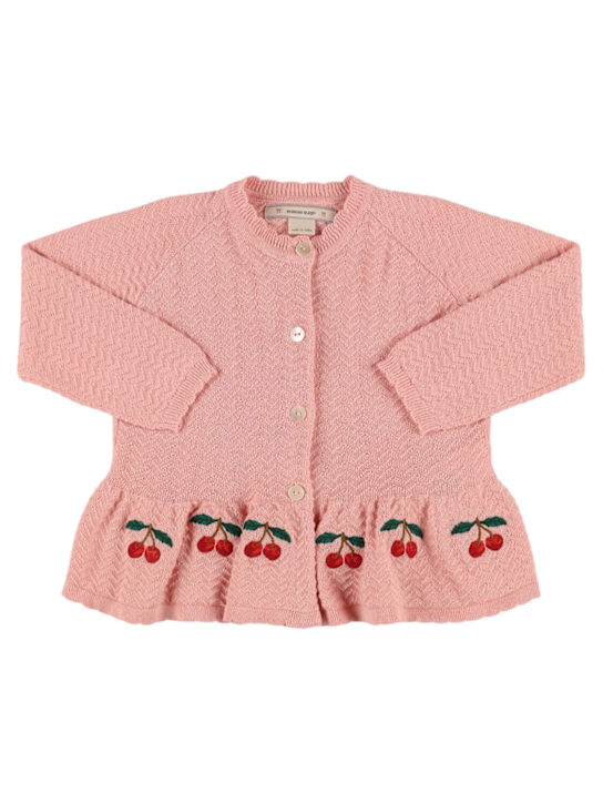 Konges Sløjd: Cardigan in maglia con ricami - kids-girls_0 | Luisa Via Roma