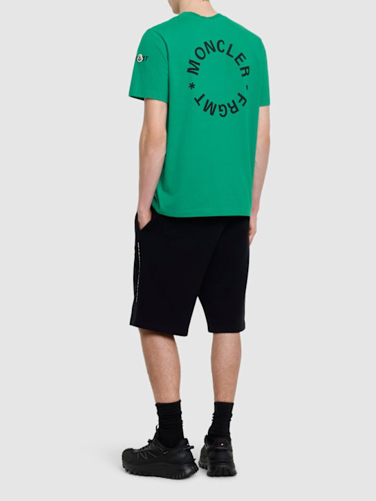 Moncler Genius: Moncler x FRGMT maxi logo t-shirt - men_1 | Luisa Via Roma
