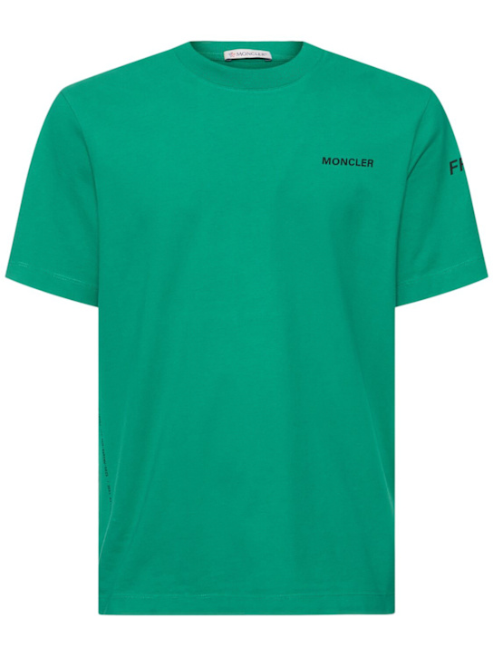 Moncler Genius: Moncler x FRGMT maxi logo t-shirt - men_0 | Luisa Via Roma