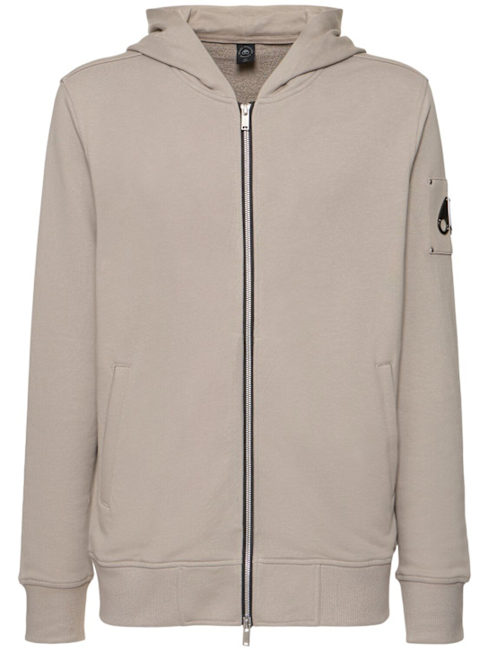Moose Knuckles: Hartsfield zip-up hoodie - men_0 | Luisa Via Roma