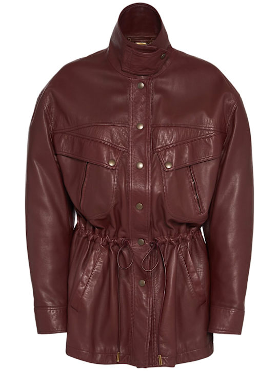 Chloé: Leather jacket - women_0 | Luisa Via Roma