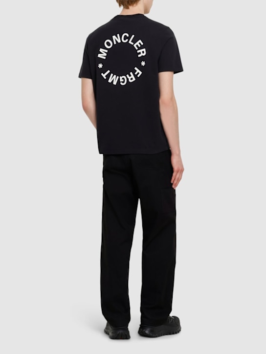 Moncler Genius: Moncler x FRGMT Maxi logo t-shirt - men_1 | Luisa Via Roma
