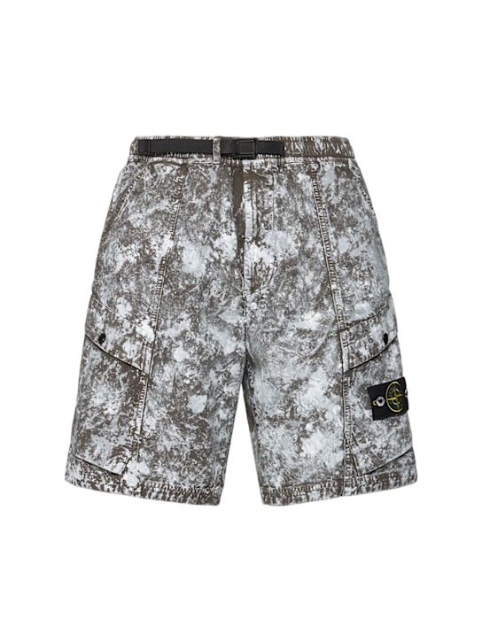 Stone Island: LuisaViaRoma Bermuda shorts - Verde Militare - men_0 | Luisa Via Roma