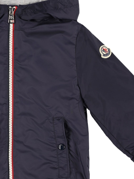 Moncler: New Urville nylon rain jacket - Blue - kids-boys_1 | Luisa Via Roma