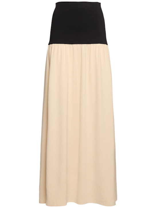 Ranee stretch georgette maxi skirt - Thumbnail 1