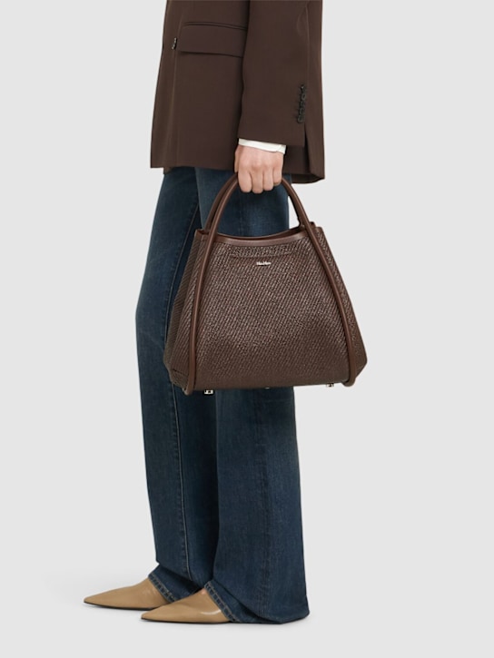 Max Mara: S Summer Marin raffia effect tote bag - women_1 | Luisa Via Roma