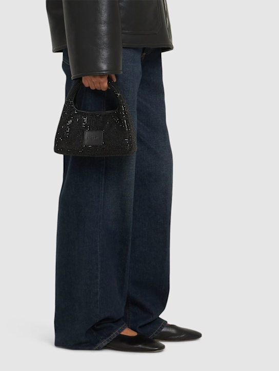 Marc Jacobs: The Mini Sack top handle bag w/crystals - women_1 | Luisa Via Roma