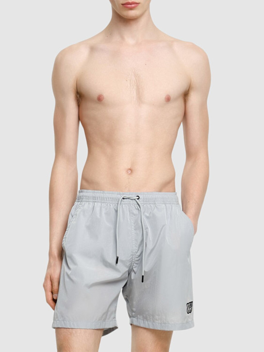 Alphatauri: Petal swim shorts - Cloud Grey - men_1 | Luisa Via Roma