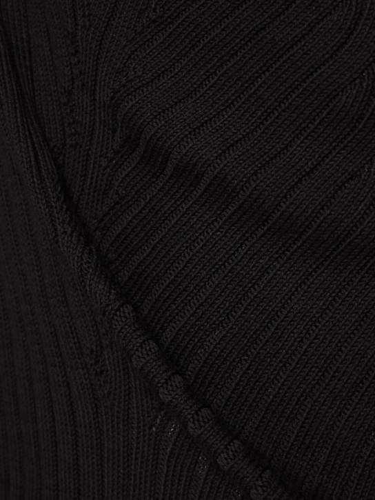 Rick Owens: Knit ribbed cotton vest - Black - men_2 | Luisa Via Roma