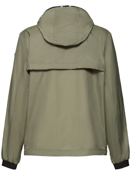 Moncler: Junichi hooded nylon jacket - Green - men_3 | Luisa Via Roma