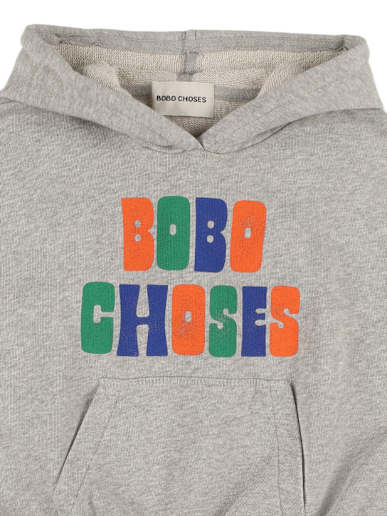 Bobo Choses: プリント柄コットンノースリーブフーディー - kids-boys_1 | Luisa Via Roma
