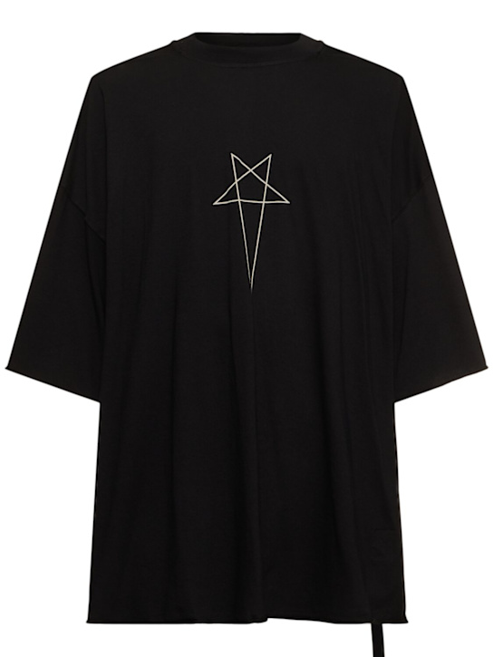 Rick Owens DRKSHDW: Tommy T cotton t-shirt - men_0 | Luisa Via Roma