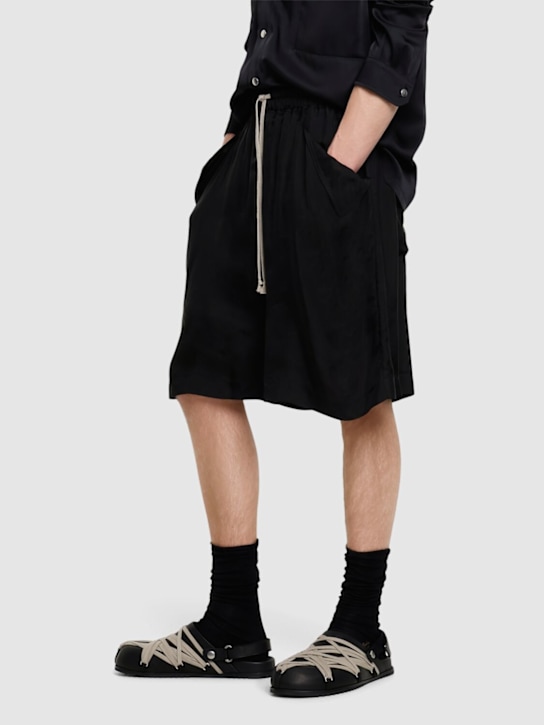 Rick Owens: Megalaced mules - Black - men_1 | Luisa Via Roma