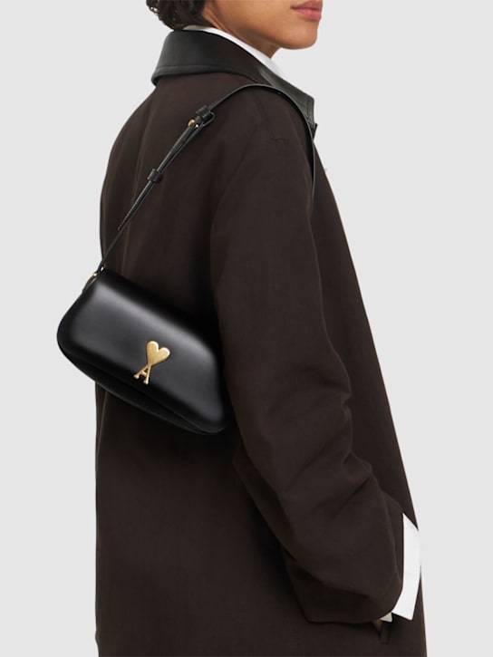 AMI Paris: Paris elongated leather shoulder bag - women_1 | Luisa Via Roma