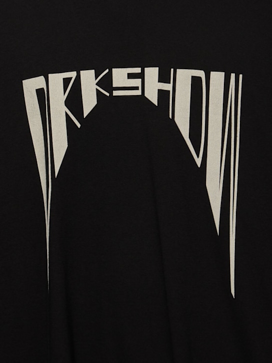 Rick Owens DRKSHDW: Tommy T cotton t-shirt - Black/Pearl - men_4 | Luisa Via Roma