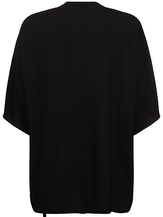 Rick Owens DRKSHDW: Tommy T cotton t-shirt - Black/Pearl - men_3 | Luisa Via Roma