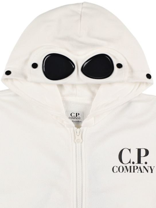 C.P. Company: コットンジップアップスウェットシャツ - kids-boys_1 | Luisa Via Roma