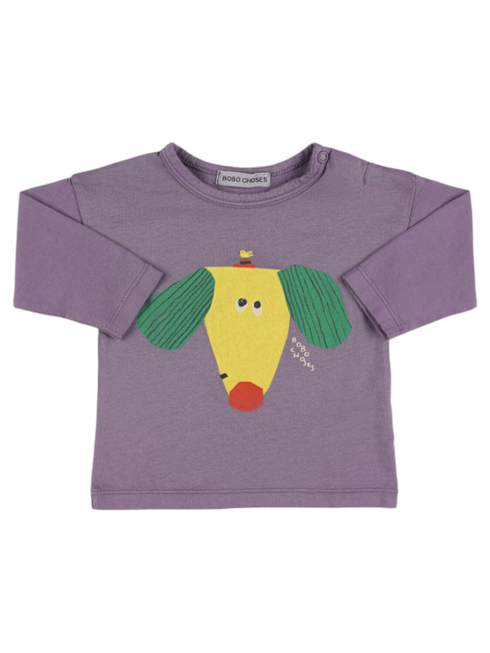 Bobo Choses: コットンジャージーTシャツ - kids-boys_0 | Luisa Via Roma
