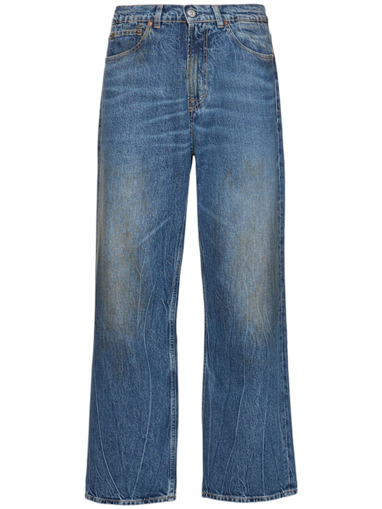 Our Legacy: Third Cut cotton straight jeans - Blue - men_0 | Luisa Via Roma