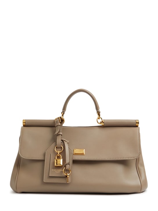Dolce&Gabbana: Medium My Sicily leather top handle bag - Talpa - women_0 | Luisa Via Roma