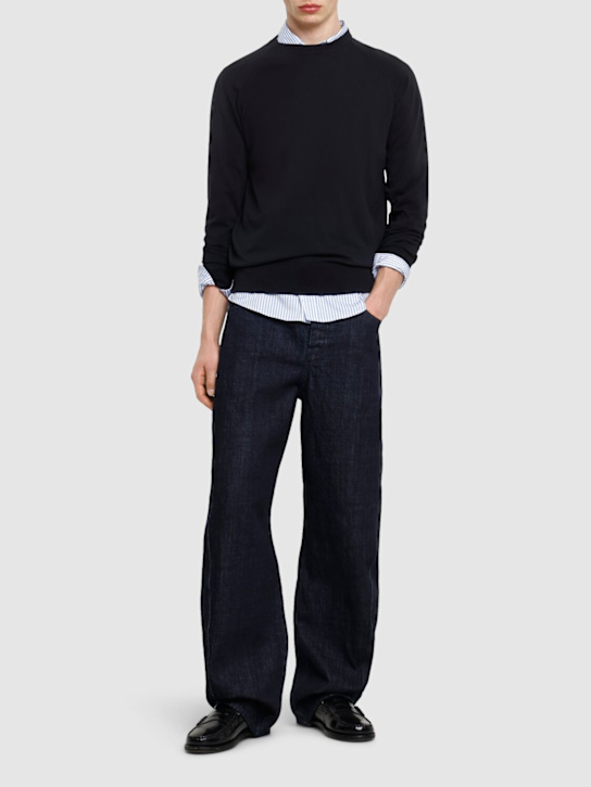 ASPESI: Cotton knit sweater - men_1 | Luisa Via Roma