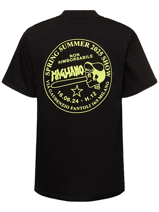 Magliano: Calcinculo cotton t-shirt - Black - men_3 | Luisa Via Roma