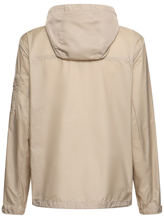 Moncler: Etiache nylon rain jacket - Light Beige - men_3 | Luisa Via Roma