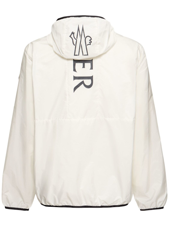 Moncler: Nibles nylon windbreaker jacket - White Ivory - men_3 | Luisa Via Roma