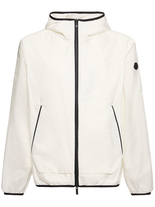 Moncler: Nibles nylon windbreaker jacket - White Ivory - men_0 | Luisa Via Roma