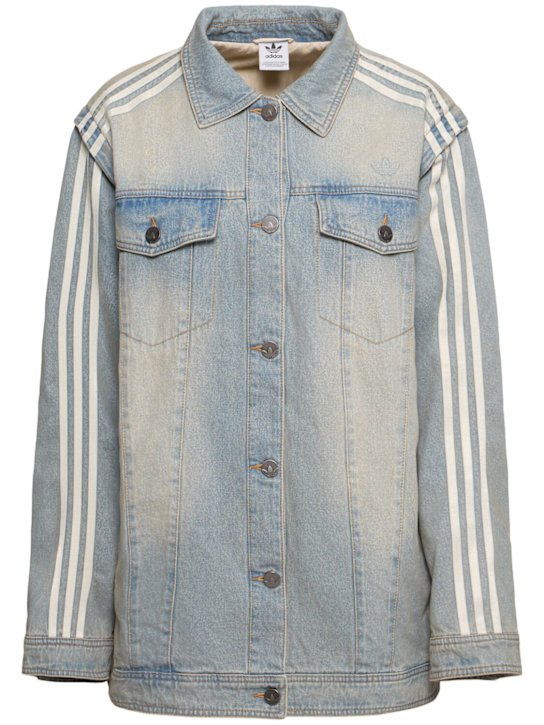 adidas Originals: Denim overshirt - women_0 | Luisa Via Roma