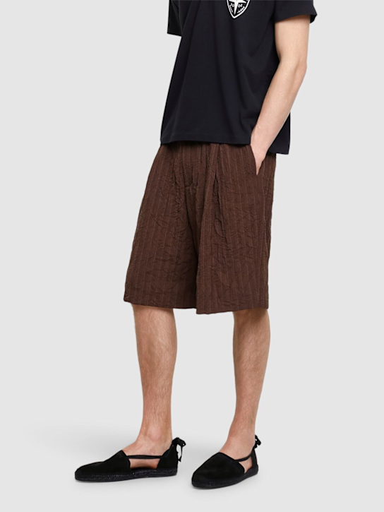 Bode: Suede lace-up espadrilles - Black - men_1 | Luisa Via Roma