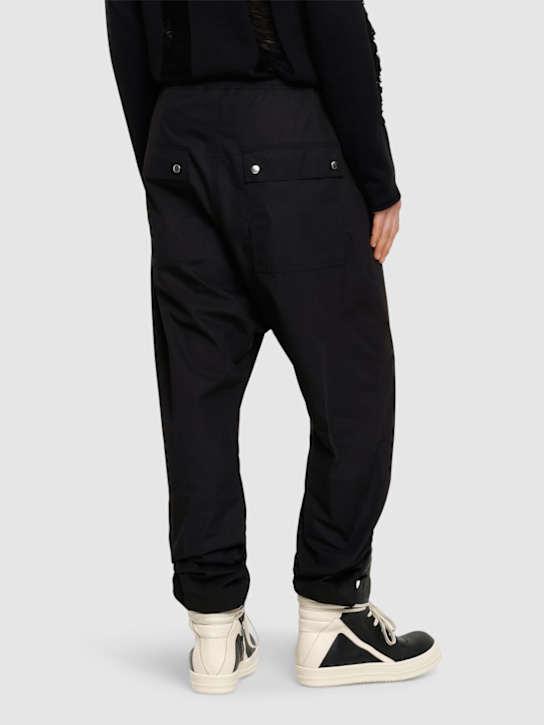 Rick Owens: Wide bela cotton pants - Black - men_2 | Luisa Via Roma
