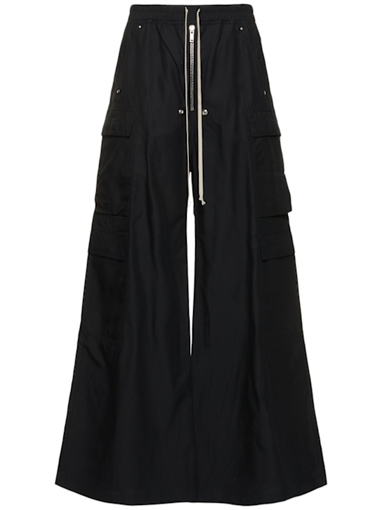 Rick Owens DRKSHDW: Double cargo jumbo belas pants - Black - men_0 | Luisa Via Roma