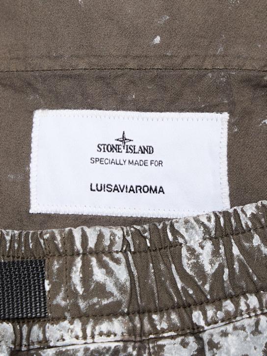 Stone Island: LuisaViaRoma Bermuda shorts - Verde Militare - men_5 | Luisa Via Roma