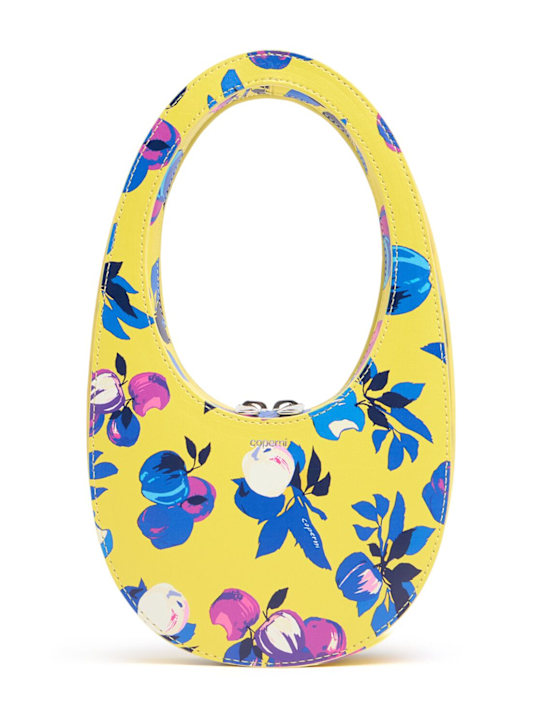 Coperni: Mini Swipe printed crossbody bag - Yellow Flower - women_0 | Luisa Via Roma