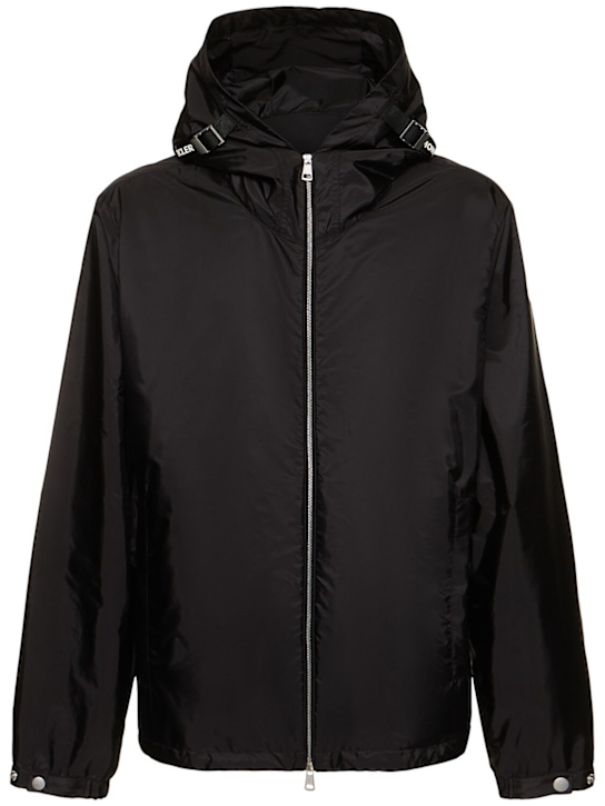 Moncler: Remoray hooded nylon jacket - Black - men_0 | Luisa Via Roma