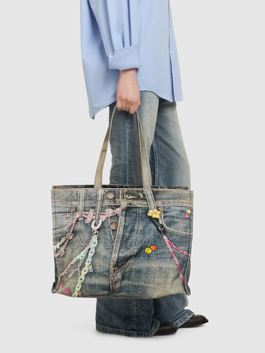 Acne Studios: E/W Kawaii Keychains logo tote bag - women_1 | Luisa Via Roma