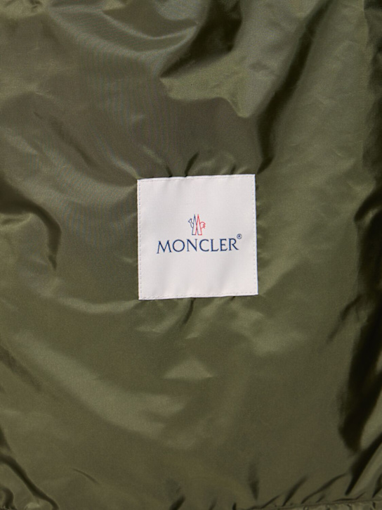 Moncler: Remoray hooded nylon jacket - Olive Green - men_5 | Luisa Via Roma