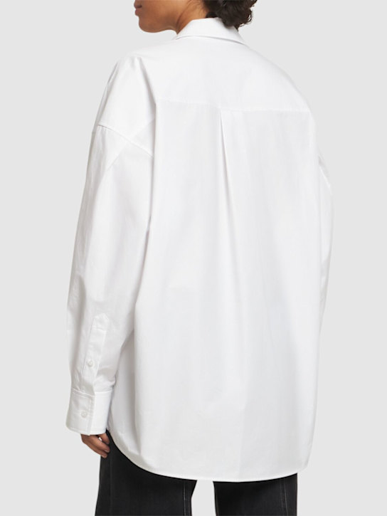 Alexander Wang: Oversize shirt w/ graphic embroidery - White - women_2 | Luisa Via Roma