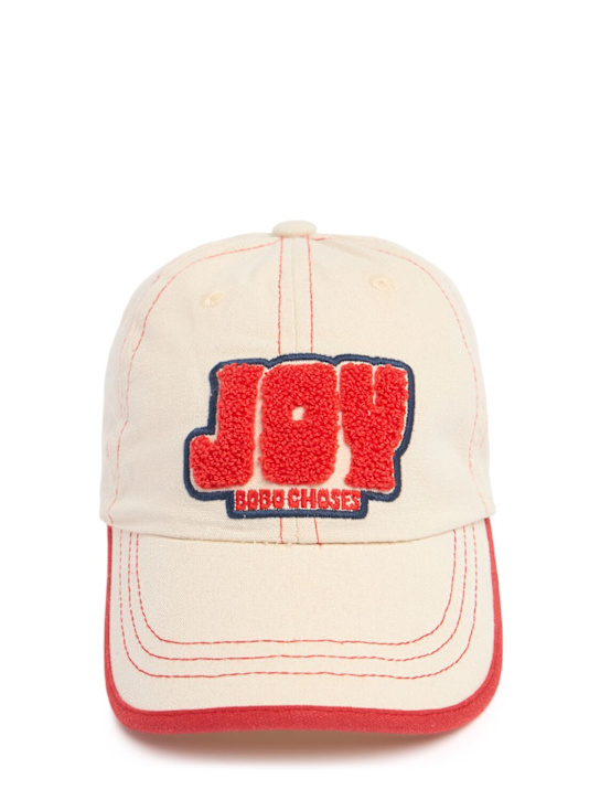 Bobo Choses: Embroidered cotton baseball hat - kids-boys_0 | Luisa Via Roma