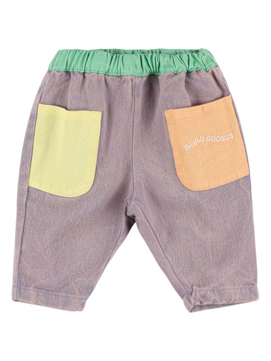 Bobo Choses: Cotton sweatpants - Multicolor - kids-boys_0 | Luisa Via Roma