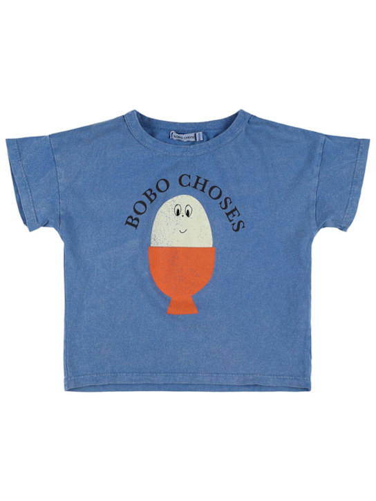 Bobo Choses: コットンジャージーTシャツ - kids-boys_0 | Luisa Via Roma